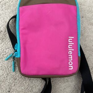lululemon athletica Pink and Brown Crossbody Bag
